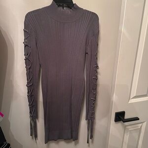 Herve Leger dress in grey size M. Perfect condition!